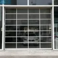 Porte de garage sectionnelle en verre givré en aluminium
